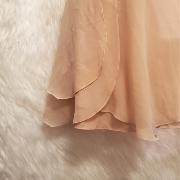 BEBE Blush Pink Halter Flare Dress -  Size XXS, 00 - Picture 5 of 7